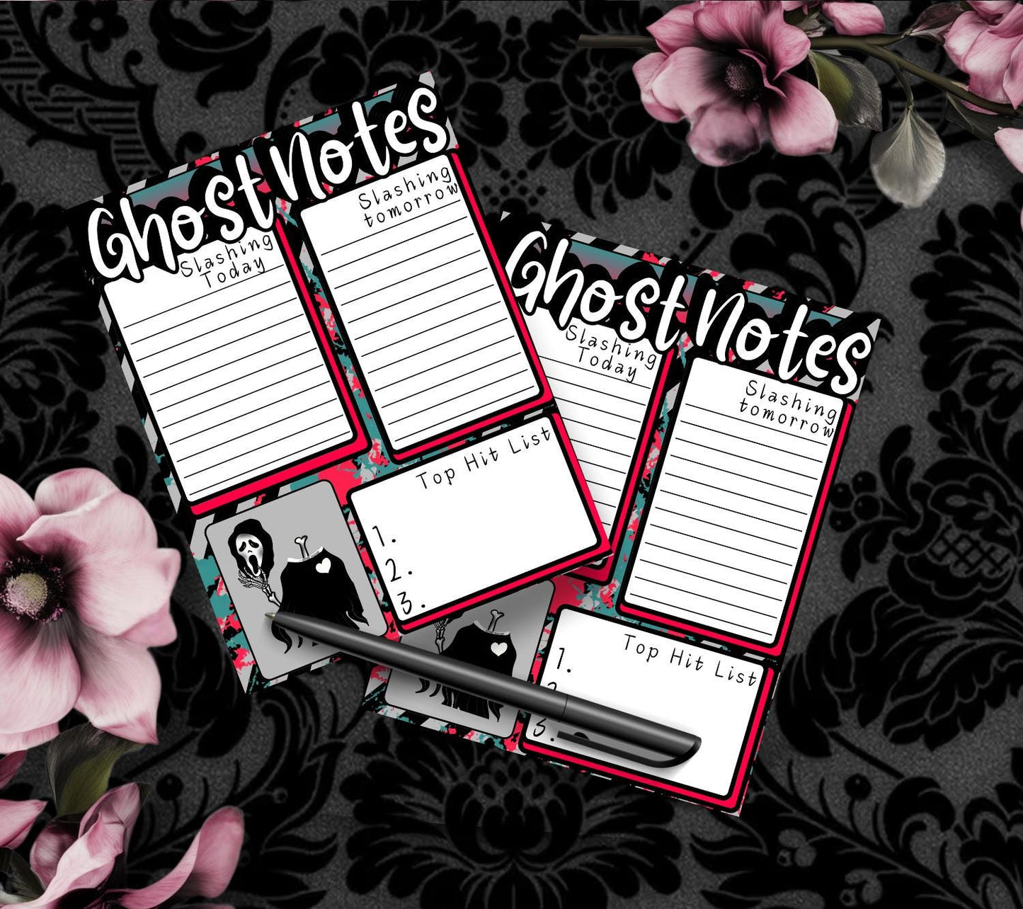 Ghost Notes Slasher Notepad: Spooky To-Do List Stationery
