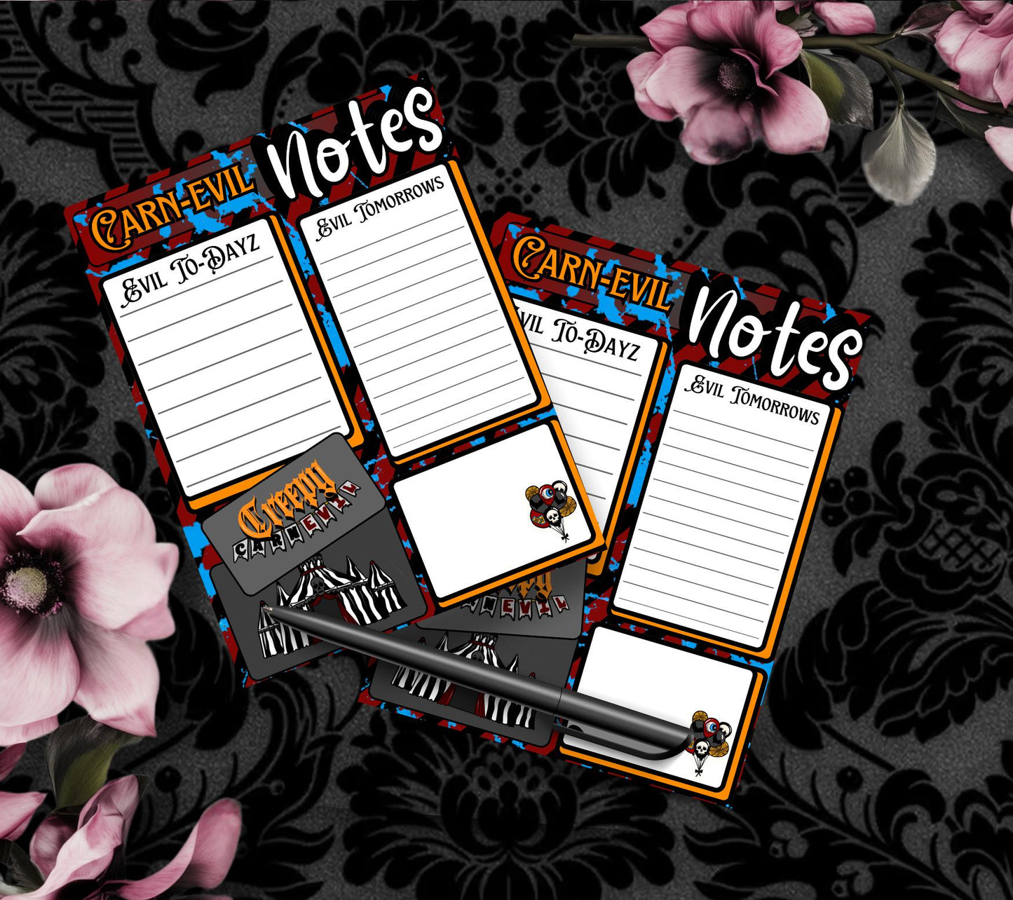Carn-Evil Notepad: Creepy Carnival To-Do List - 50 Sheets