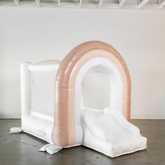 Mini Boho - Beige Rainbow Bounce House Mini Castles