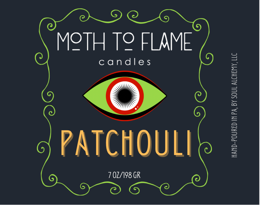 Patchouli – 7 oz Candle Moth to Flame Candles