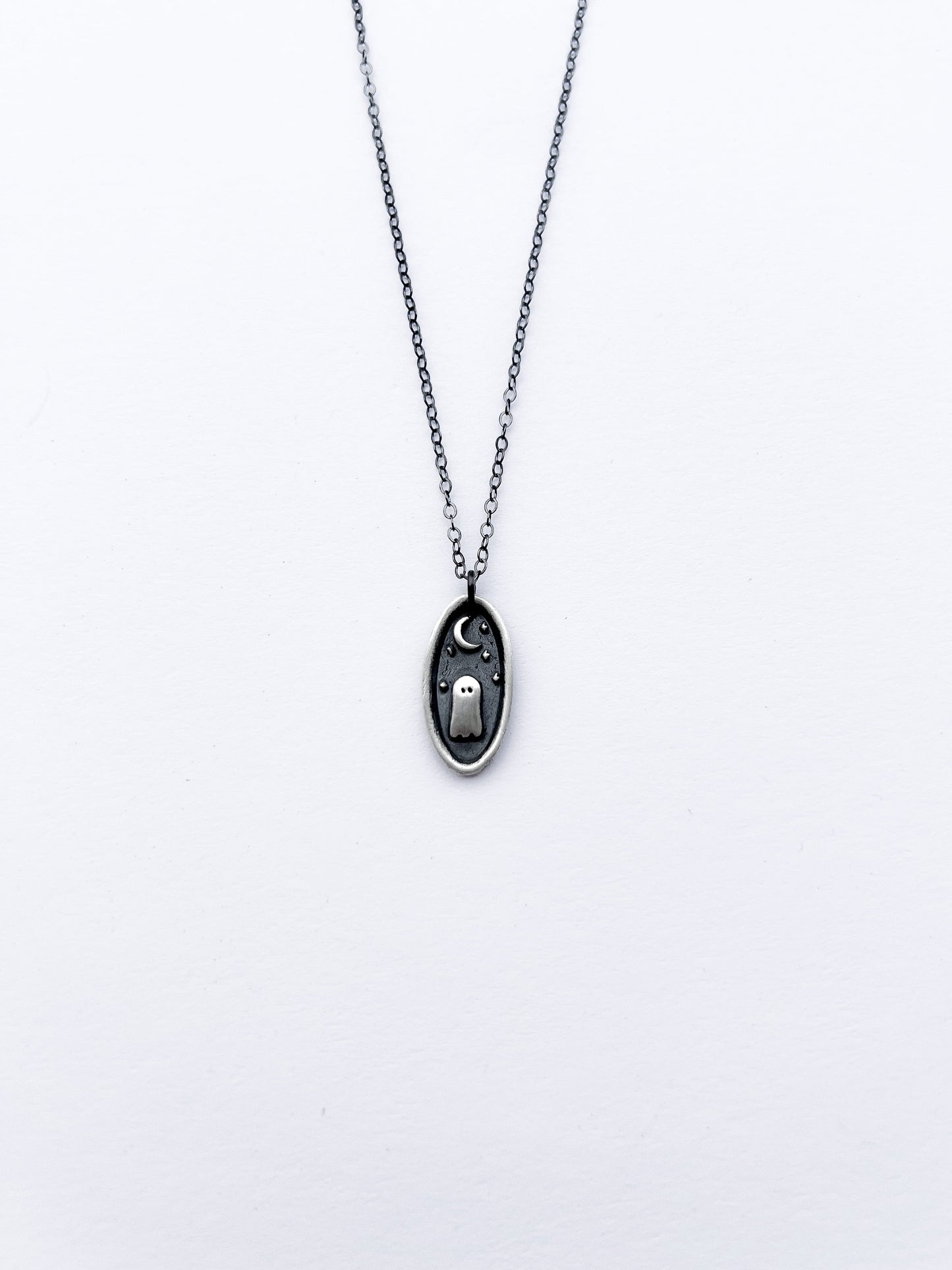 Sterling Silver Ghost Necklace