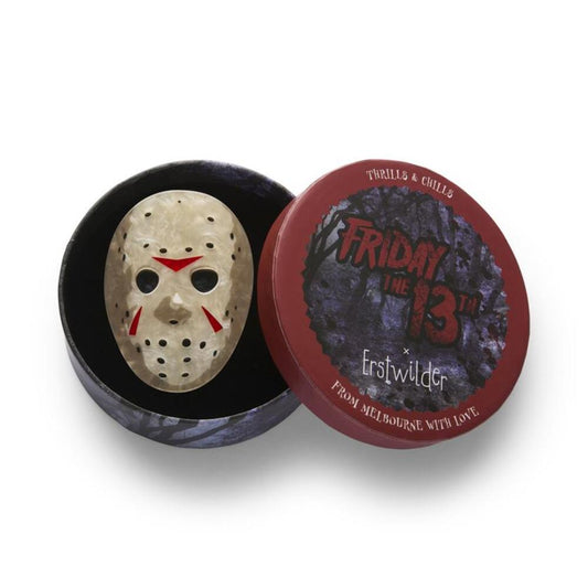 Jason Voorhees Mask Brooch by Erstwilder Quirks!