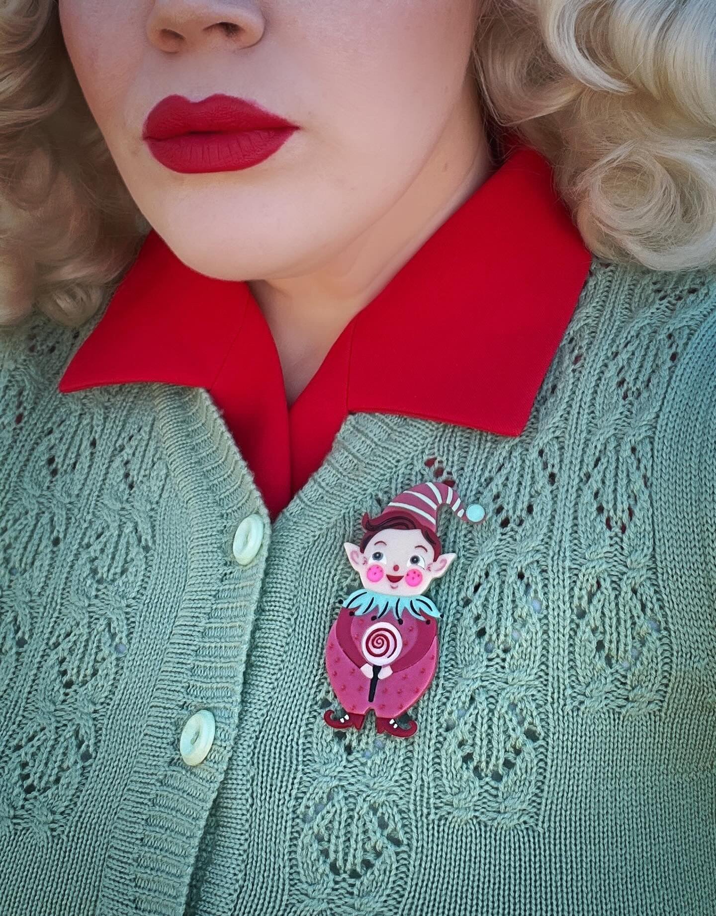 PINK North Pole Apprentice Brooch Johanna Parker x Lipstick & Chrome Quirks!