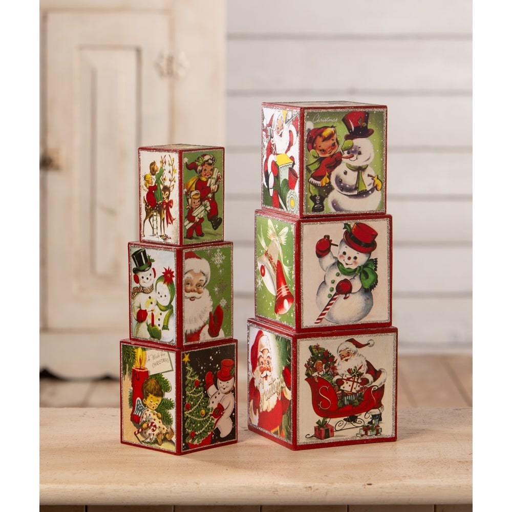 Kitschmas Stacking Blocks S6 by Bethany Lowe Designs Quirks!