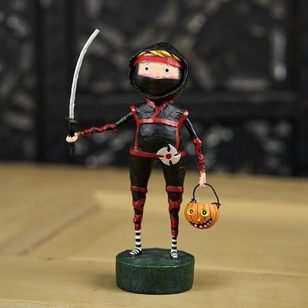 Lil' Ninja Halloween Figurine by Lori Mitchell RETIRED 2023