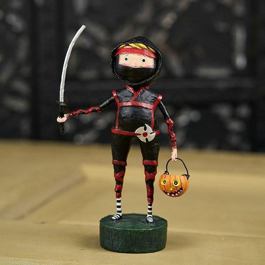 Lil' Ninja Halloween Figurine by Lori Mitchell RETIRED 2023