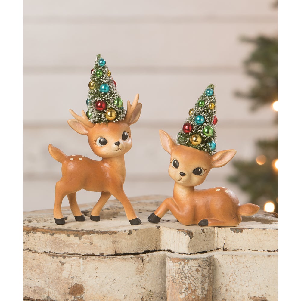 Merry & Bright Standing Reindeer by Bethany Lowe Designs Quirks!