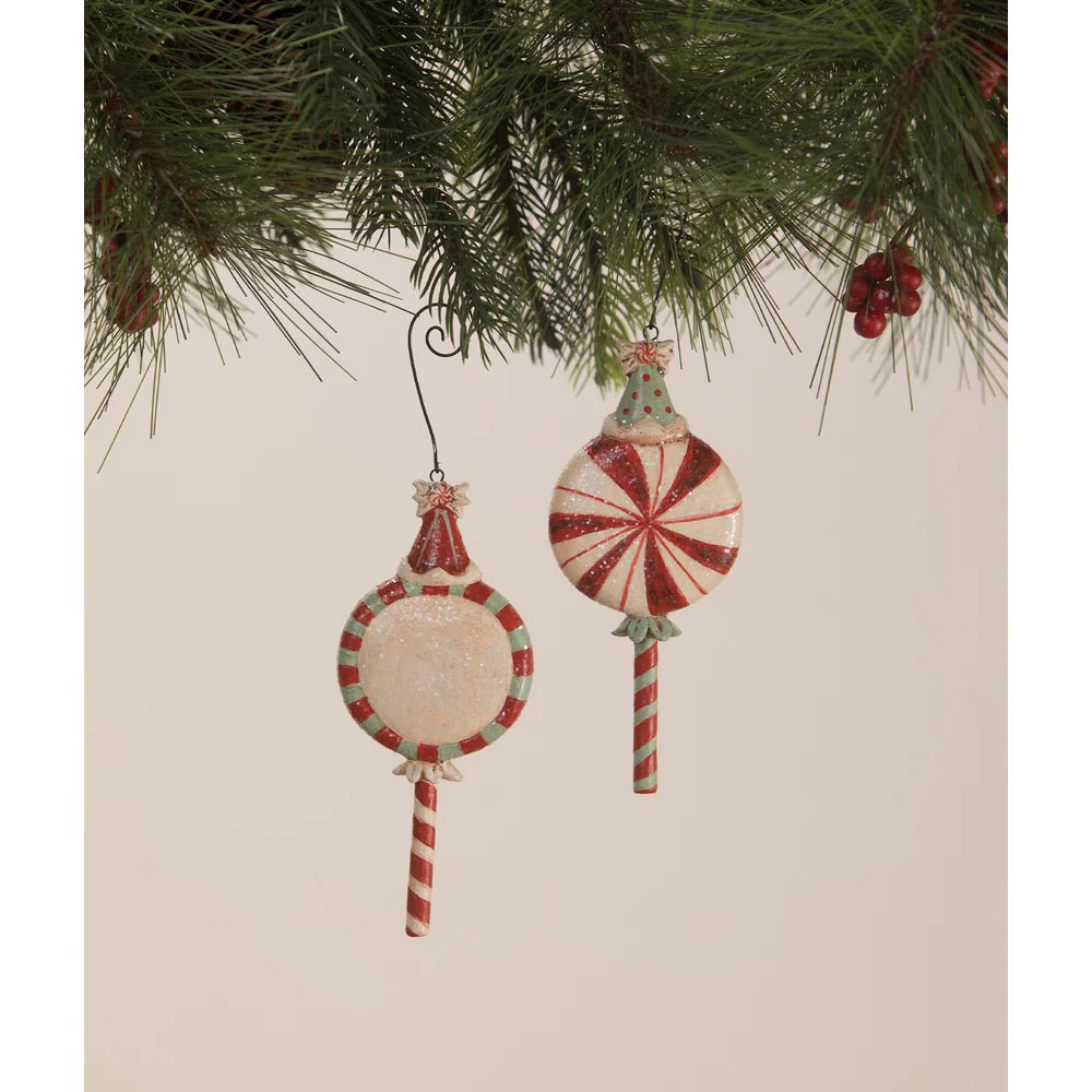 Merrymint Ornaments Set/2 by Johanna Parker for Bethany Lowe Quirks!