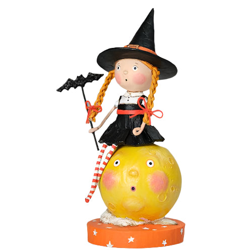 Mischief on the Moon Halloween Figurine by Lori Mitchell *NEW FOR 2025*