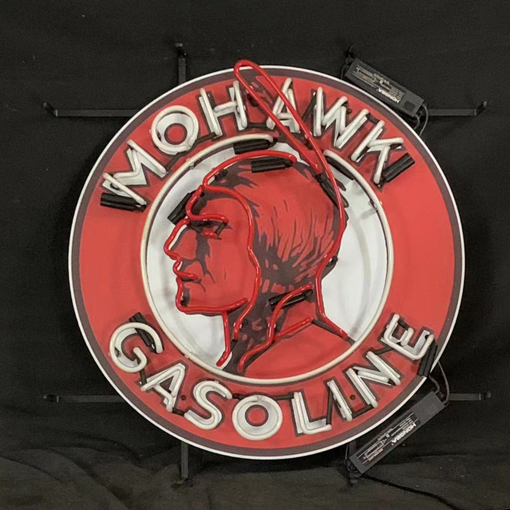 Mohawkk Gasoline Neon Signs Light Neon Signs Land