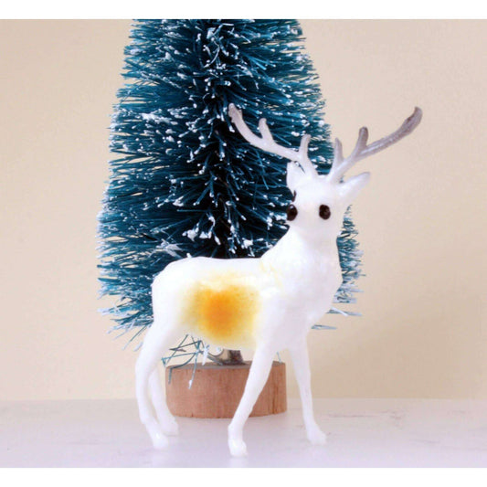 Retro Style 1.5" Reindeer Decorative Figurine, 1960s