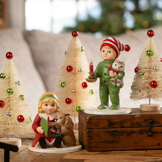 Noah with Cat | Vintage-Inspired Christmas Decor | Bethany Lowe SHIPS MID OCTOBER