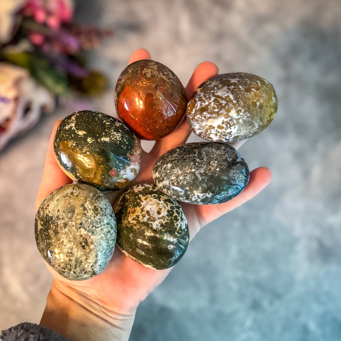 Ocean Jasper Palmstones
