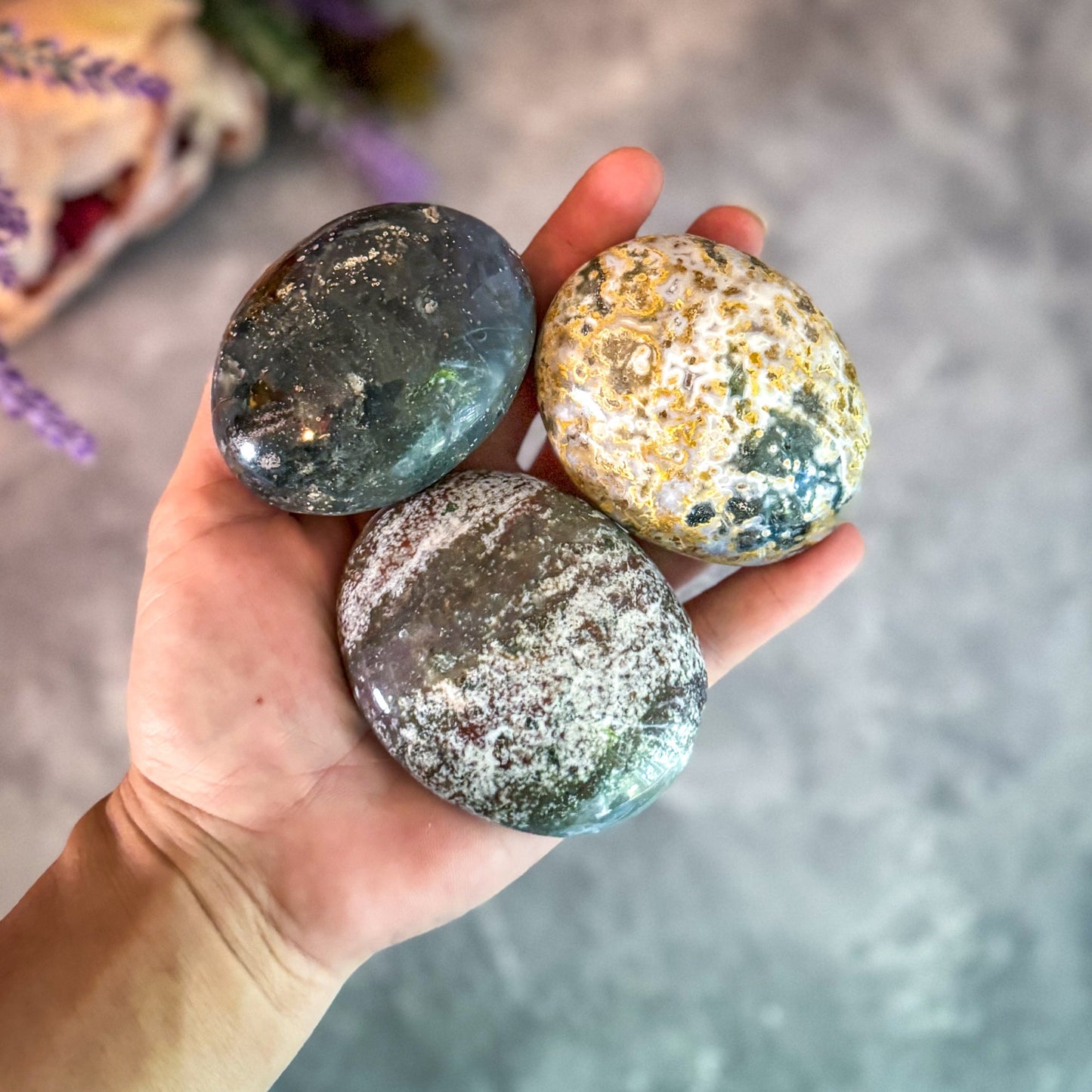 Ocean Jasper Palmstones