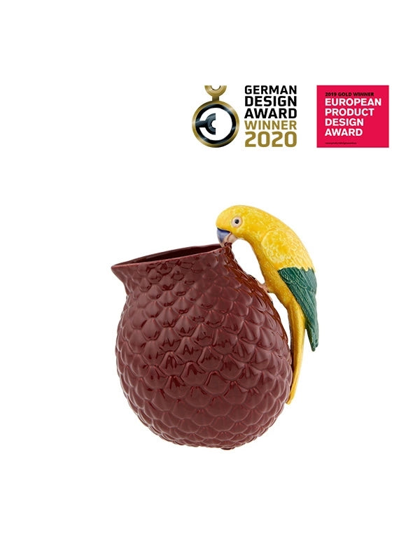 Fragola • Handmade Parrot Serving Jug | Bordallo Pinheiro Tropical Collection