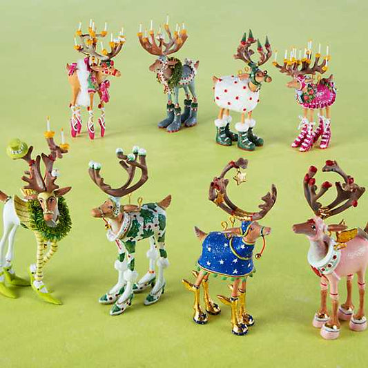MINI Dash Away Reindeer Ornaments SOLD INDIVIDUALLY by Patience Brewster Quirks!