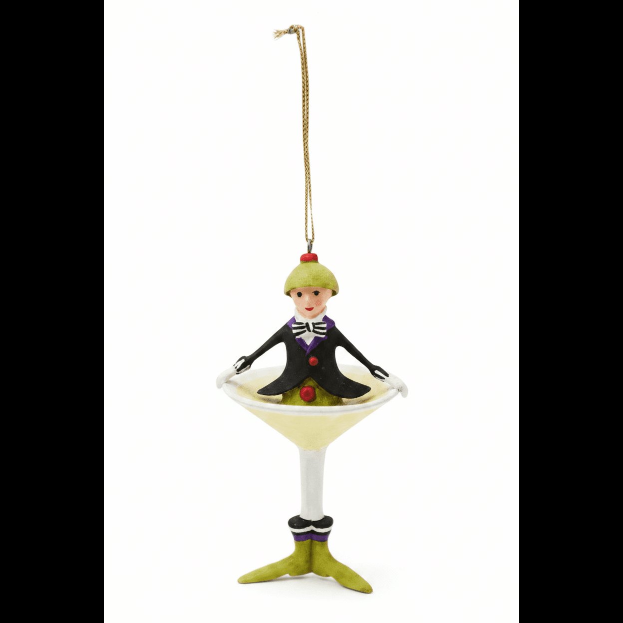 Patience Brewster Mini RED WINE Cocktail Ornament