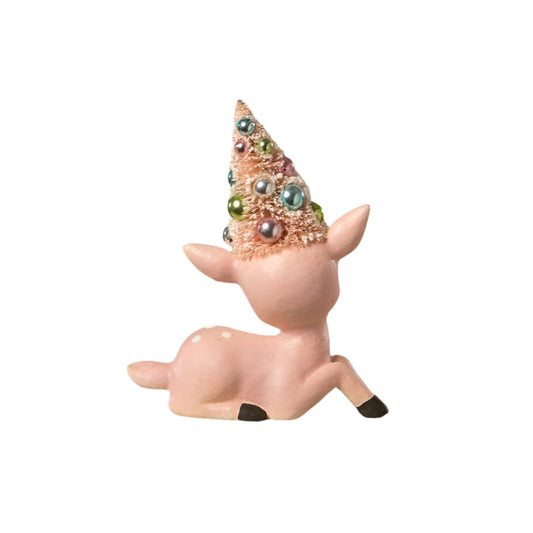 Pink Reindeer with Tree by Bethany Lowe Designs