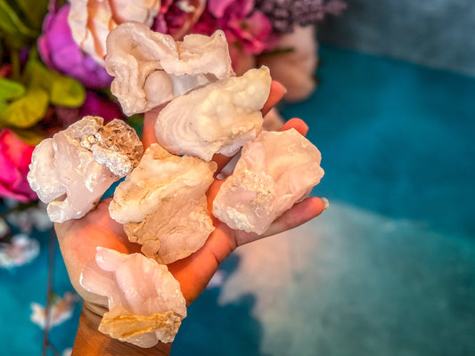 Pink Chalcedony Specimens Mandala Gems