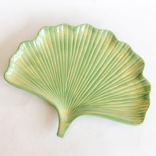 Ceramic Ginkgo Leaf Tray - Prodigal Pottery prodigalpottery