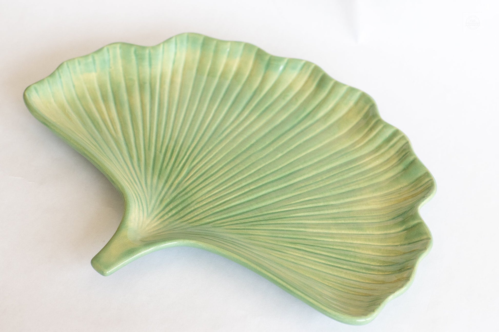 Ceramic Ginkgo Leaf Tray - Prodigal Pottery prodigalpottery