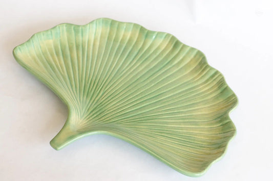Ceramic Ginkgo Leaf Tray - Prodigal Pottery prodigalpottery