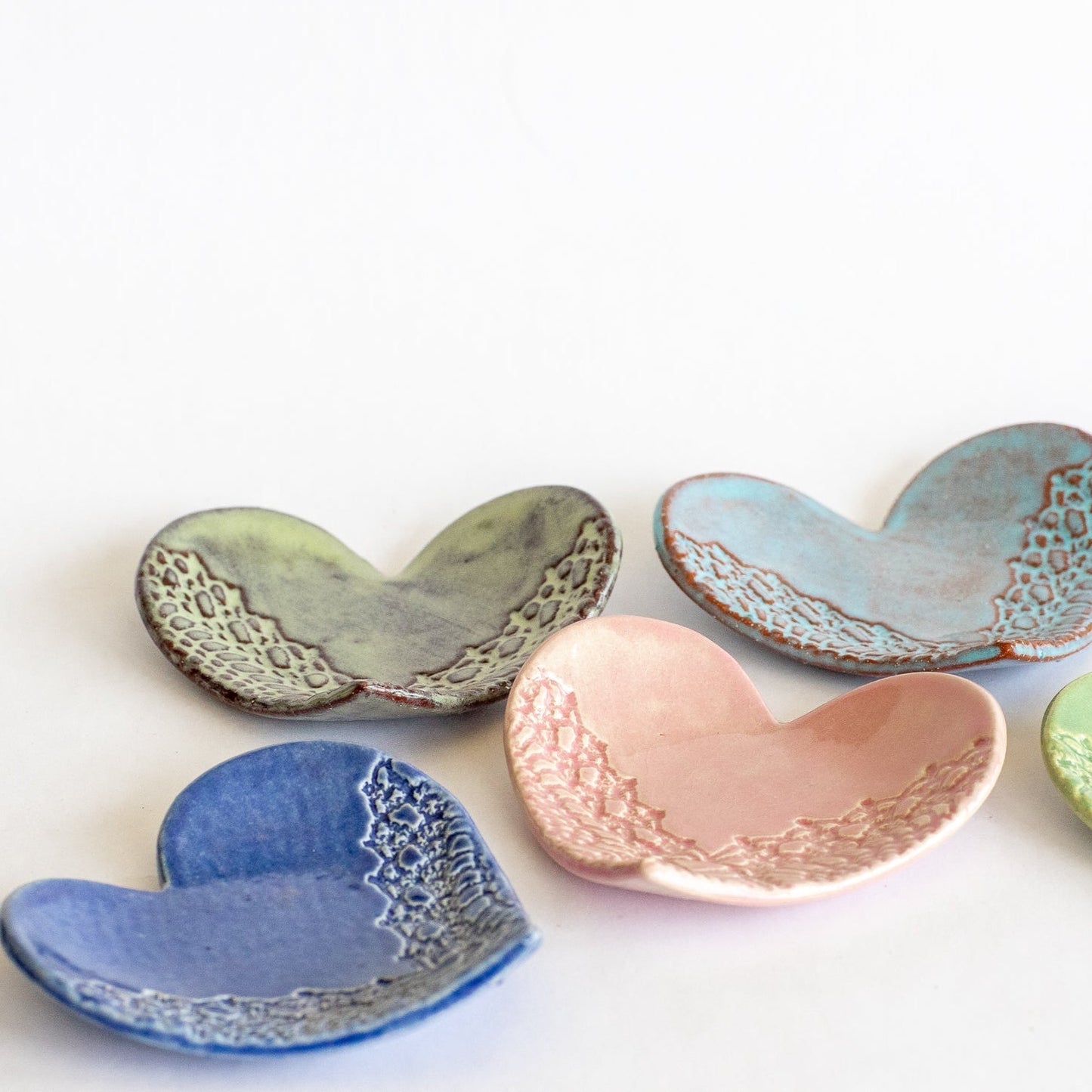 Heart Ring Dish Without Gold - Prodigal Pottery prodigalpottery