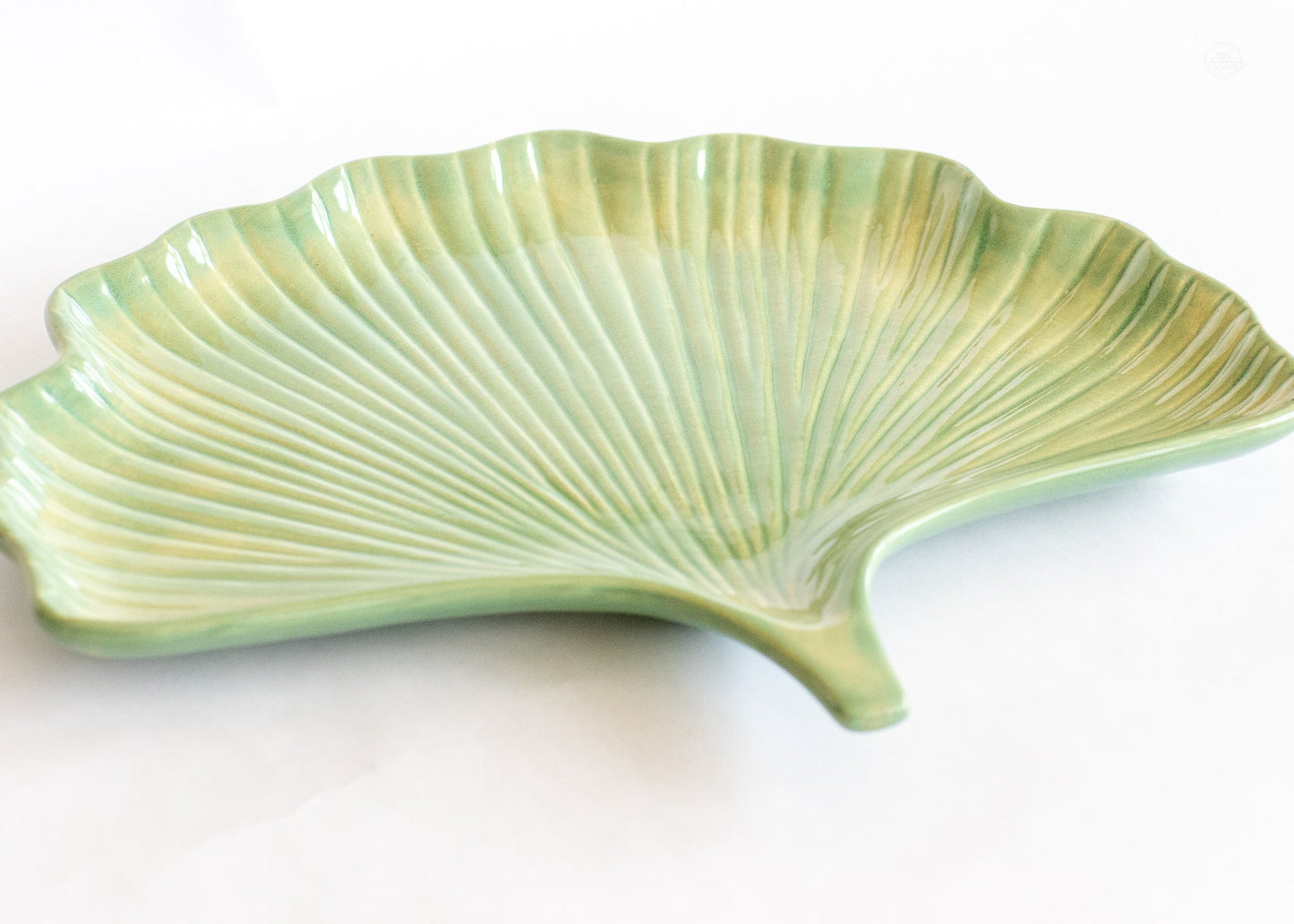 Ceramic Ginkgo Leaf Tray - Prodigal Pottery prodigalpottery