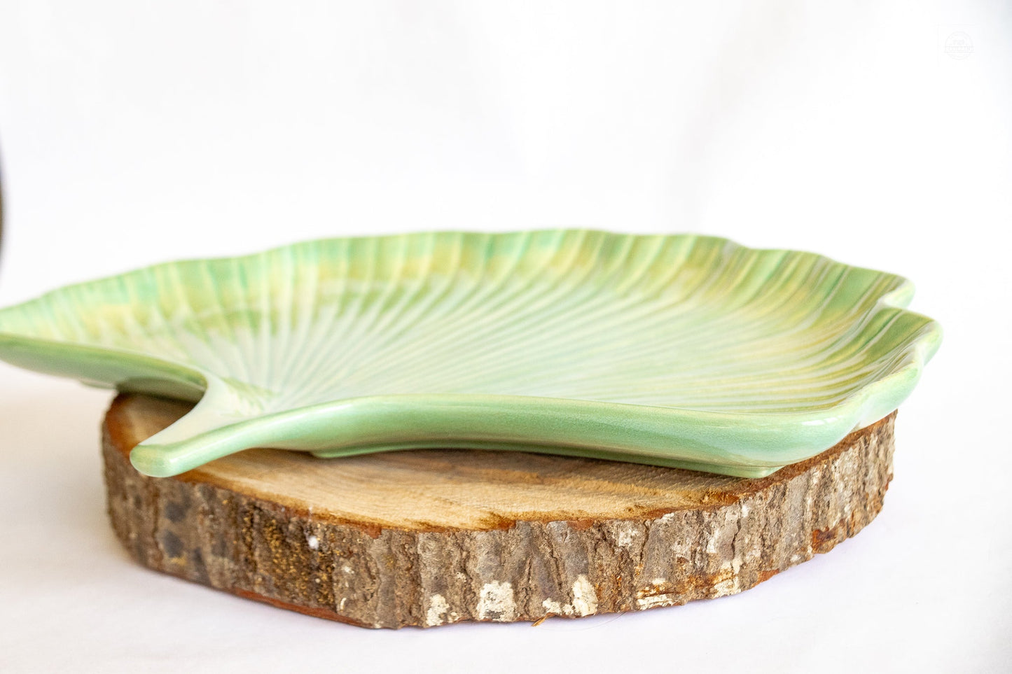 Ceramic Ginkgo Leaf Tray - Prodigal Pottery prodigalpottery