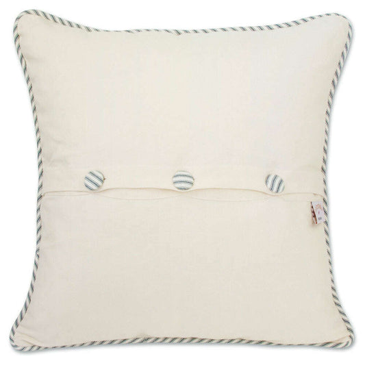 Provincetown Hand-Embroidered Pillow