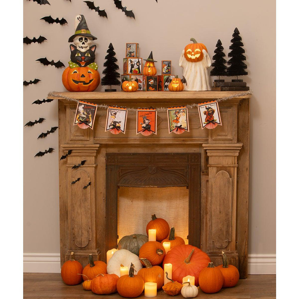Pumpkin Cat Luminary by Bethany Lowe Designs