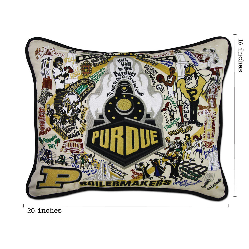 Purdue University Collegiate Hand-Embroidered Pillow Quirks!