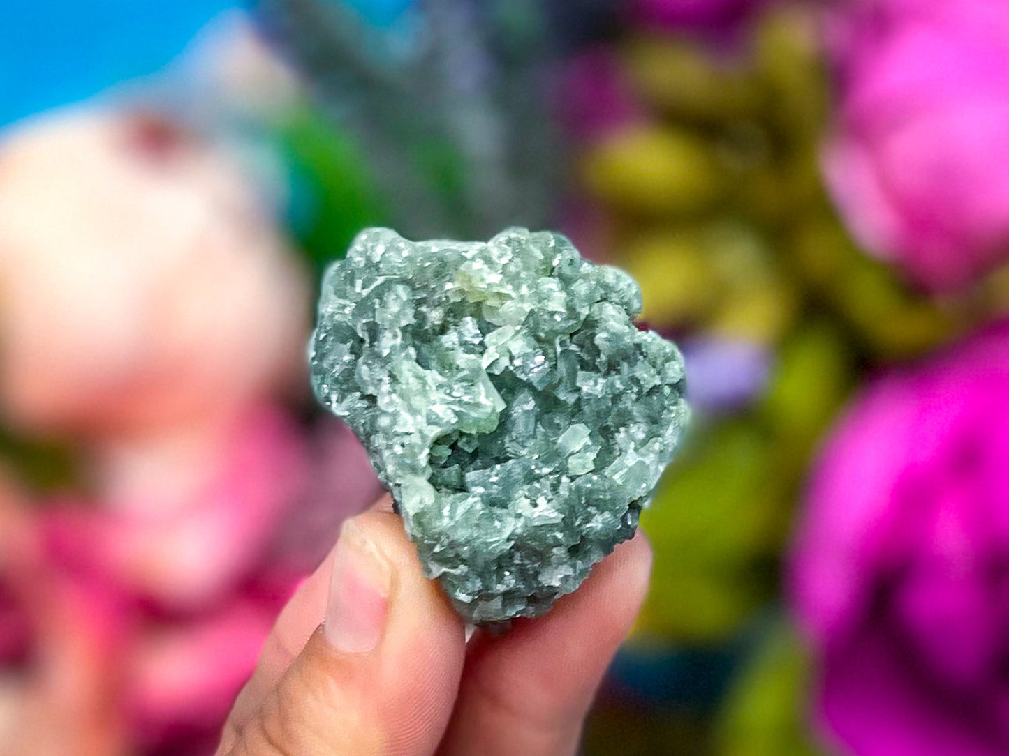 Raw Dark Green Prehnite Specimens