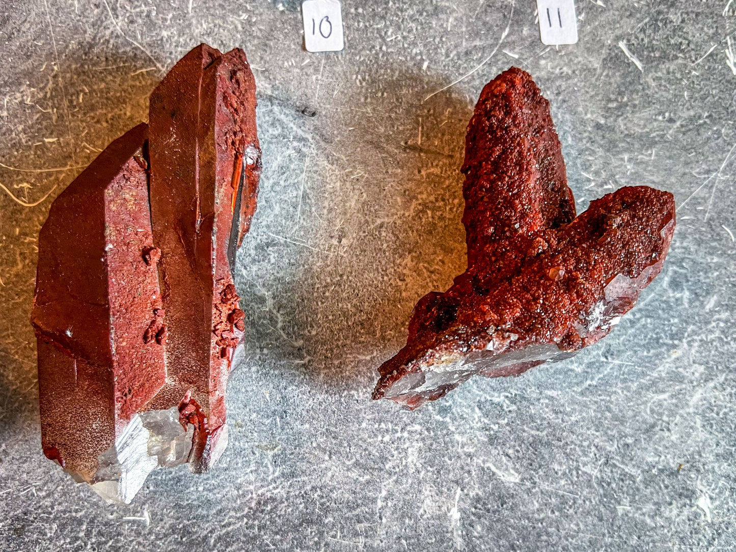 Raw Red Hematoid Quartz Clusters, You Choose Piece!