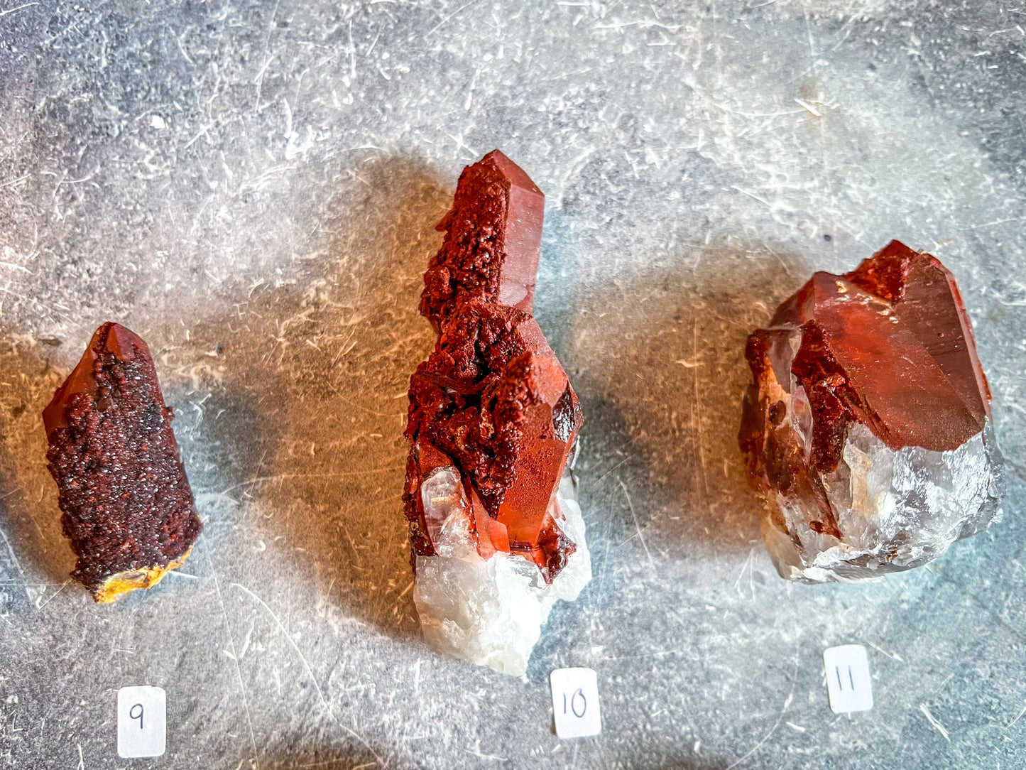 Raw Red Hematoid Quartz Clusters, You Choose Piece!