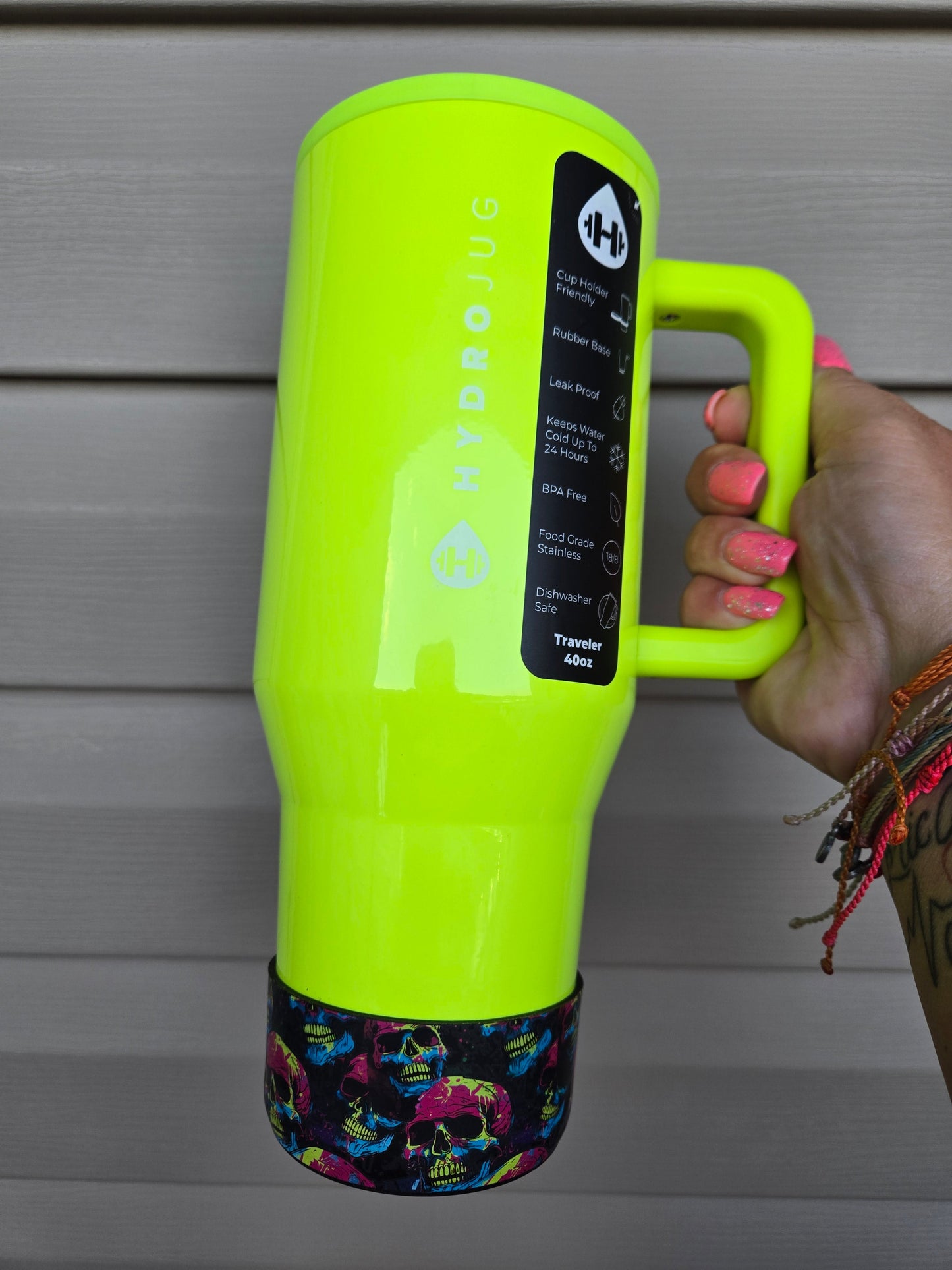 Smirkin' Skull Silicone Boot Bumper Sleeve for tumblers