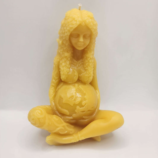 Mother Earth Beeswax Candle – 9.6 oz