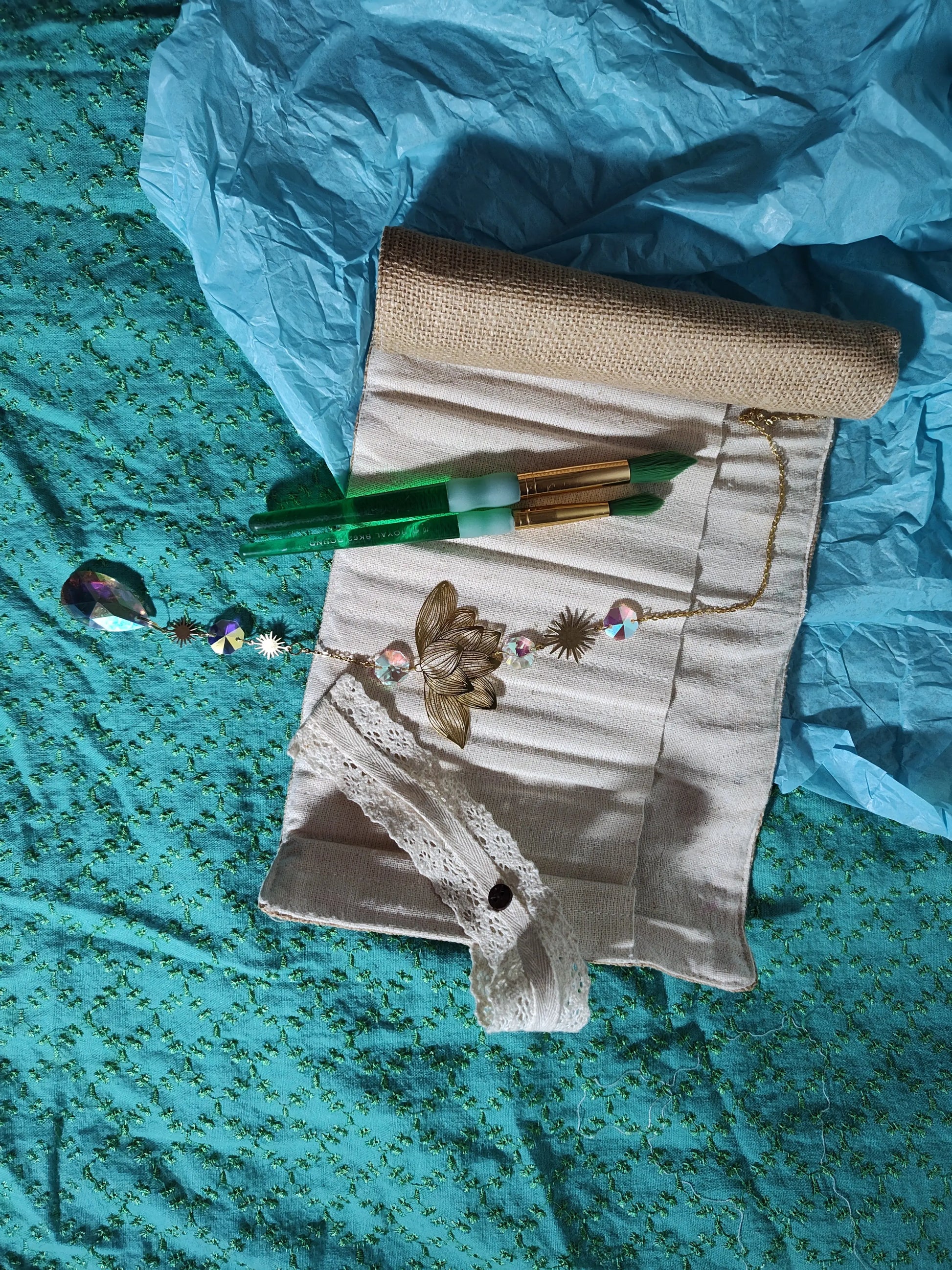 Vintage HANDMADE Funky Traveler Set Creative Freedom Collective