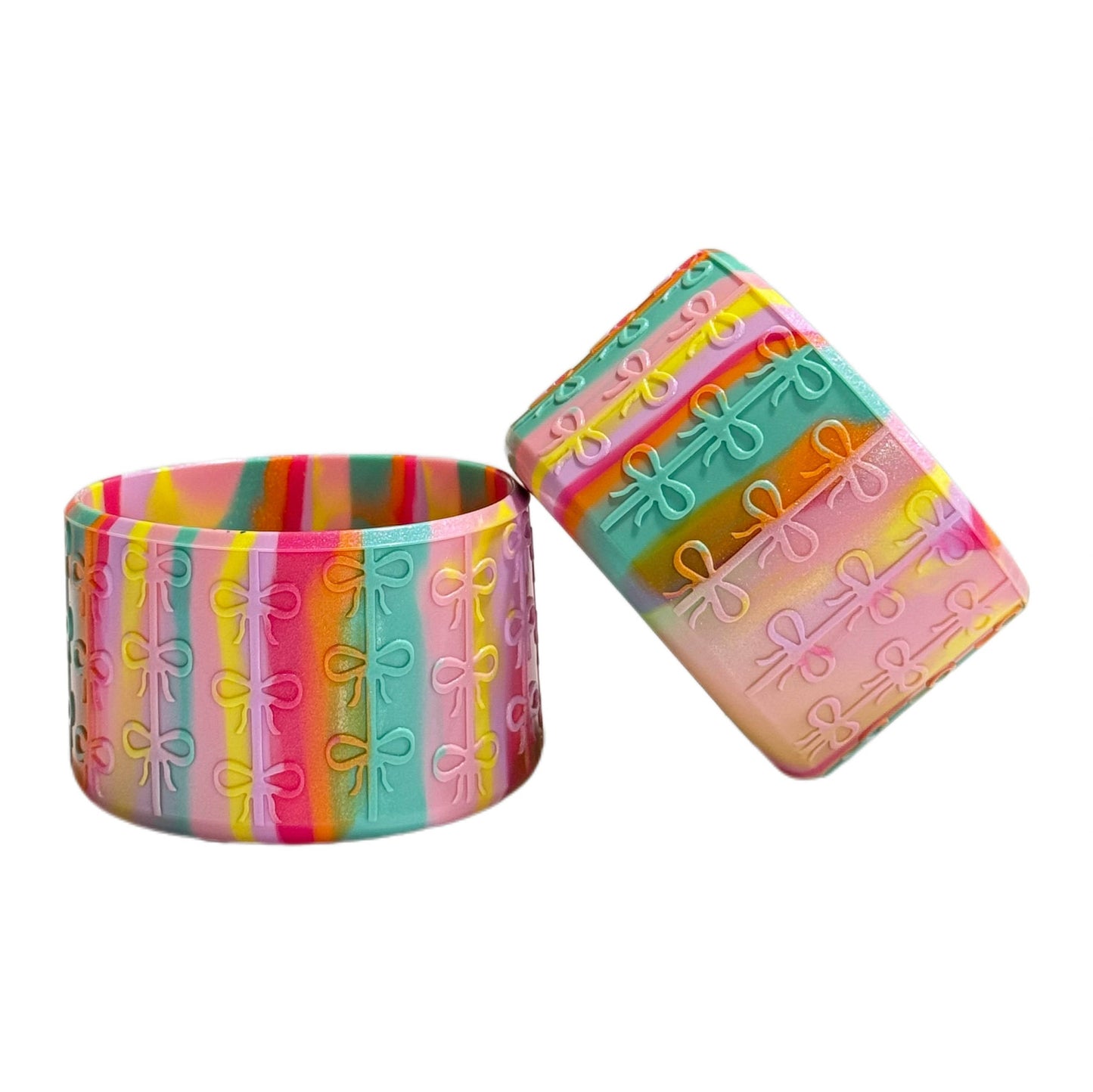 90s Color Swirl Silicone Coquette Boot Bumper Sleeve THE SALTY CHIC