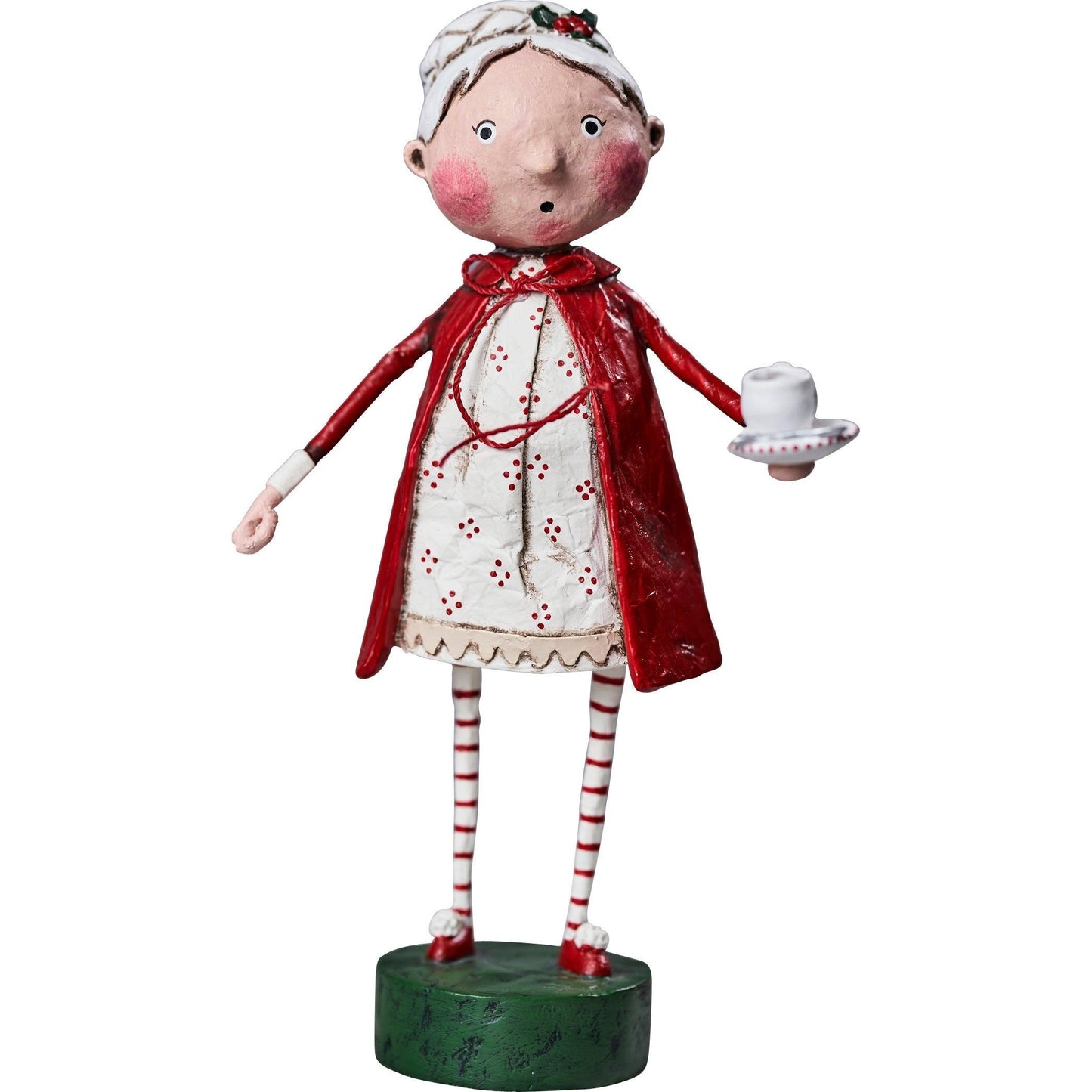 Rosy Cozy Mrs. Claus Lori Mitchell Christmas Figurine Quirks!