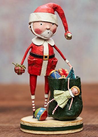 Santa & His Sack Figurine by Lori Mitchell Quirks!