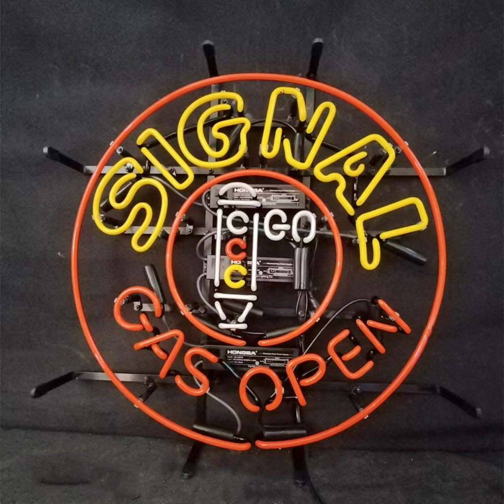 Signal Gas Open Neon Signs Light Neon Signs Land