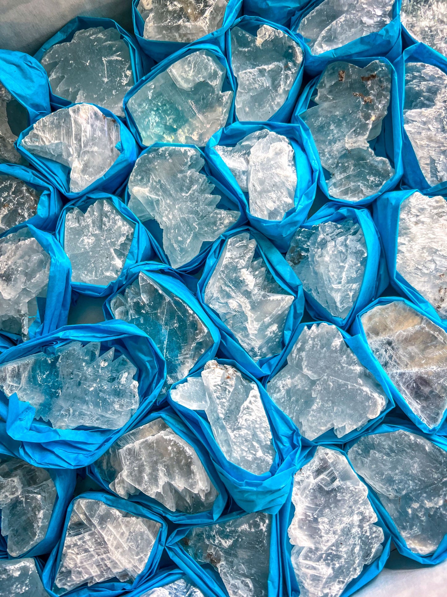 Small Fishtail Selenite Raw Specimens, Ethically Sourced Water Selenite