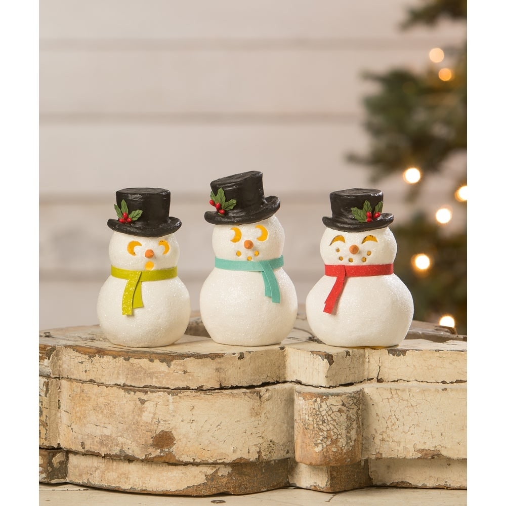 Snowman Luminary Peeking by Bethany Lowe Designs Quirks!