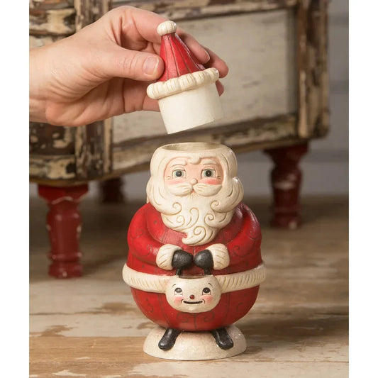 St. Nick Jolly Jar by Johanna Parker for Bethany Lowe Quirks!