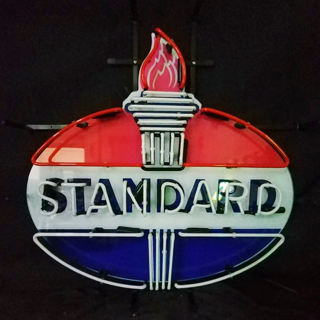 Torch with Standard Gasoline Neon Light Sign Neon Signs Land