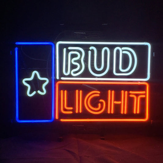 Star and Bud Light Beer Neon Sign Light Neon Signs Land