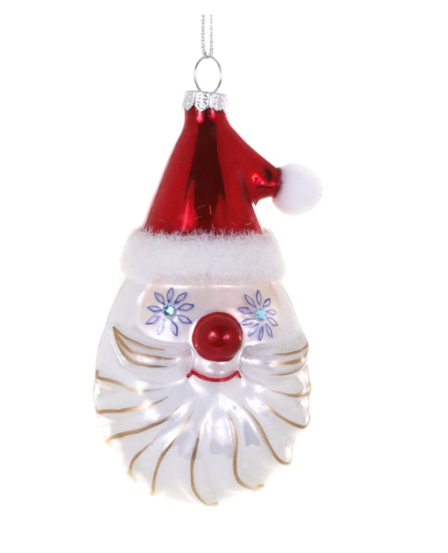 Starry Eyed Santa Blown Glass XMas Ornament Quirks!