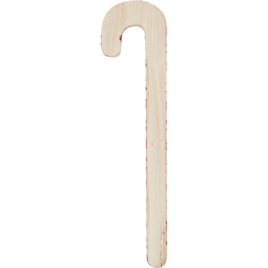 Striped 6" Vintage Wood Candy Cane Set of 3 Quirks!