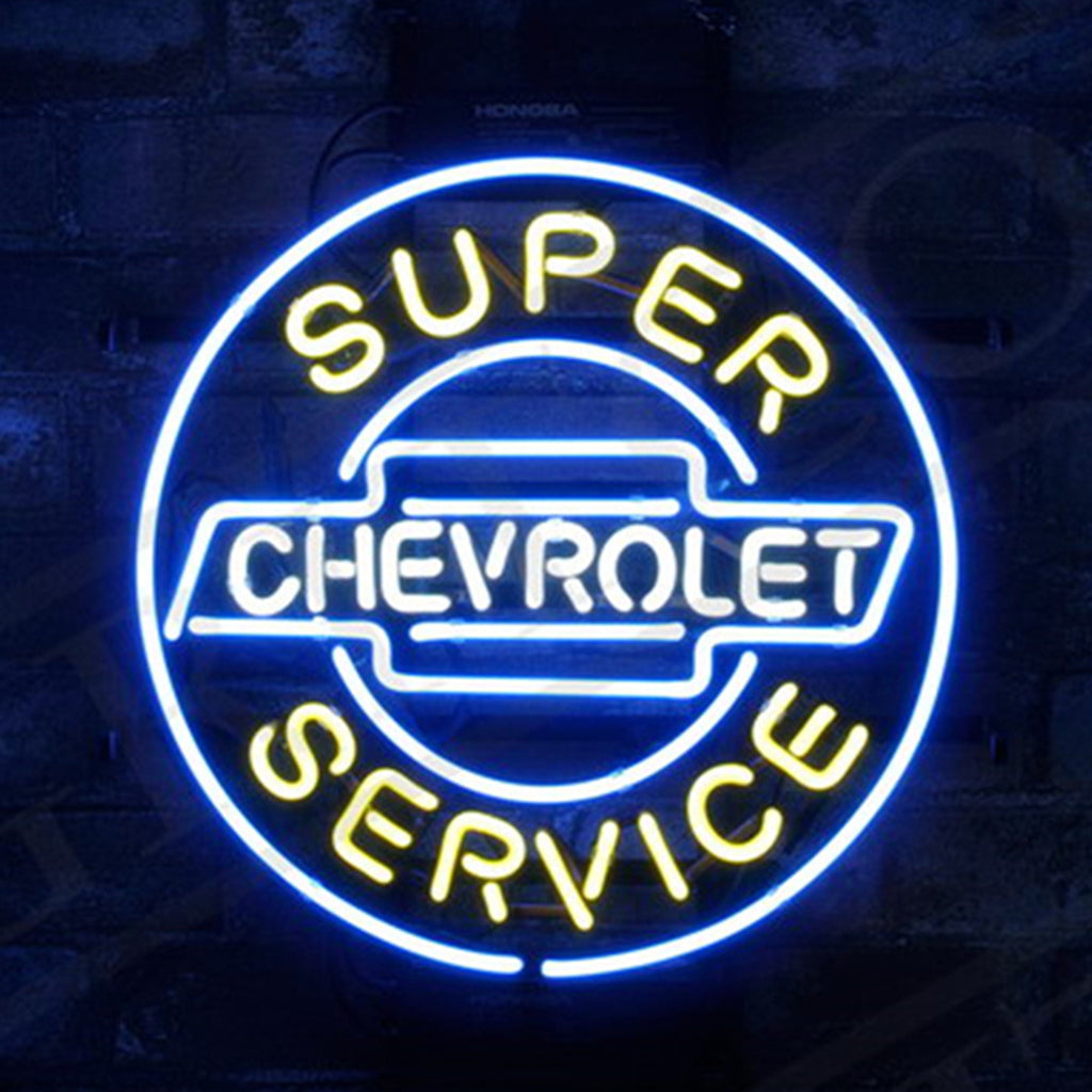 Super Service Chevrolet Neon Signs Light Neon Signs Land